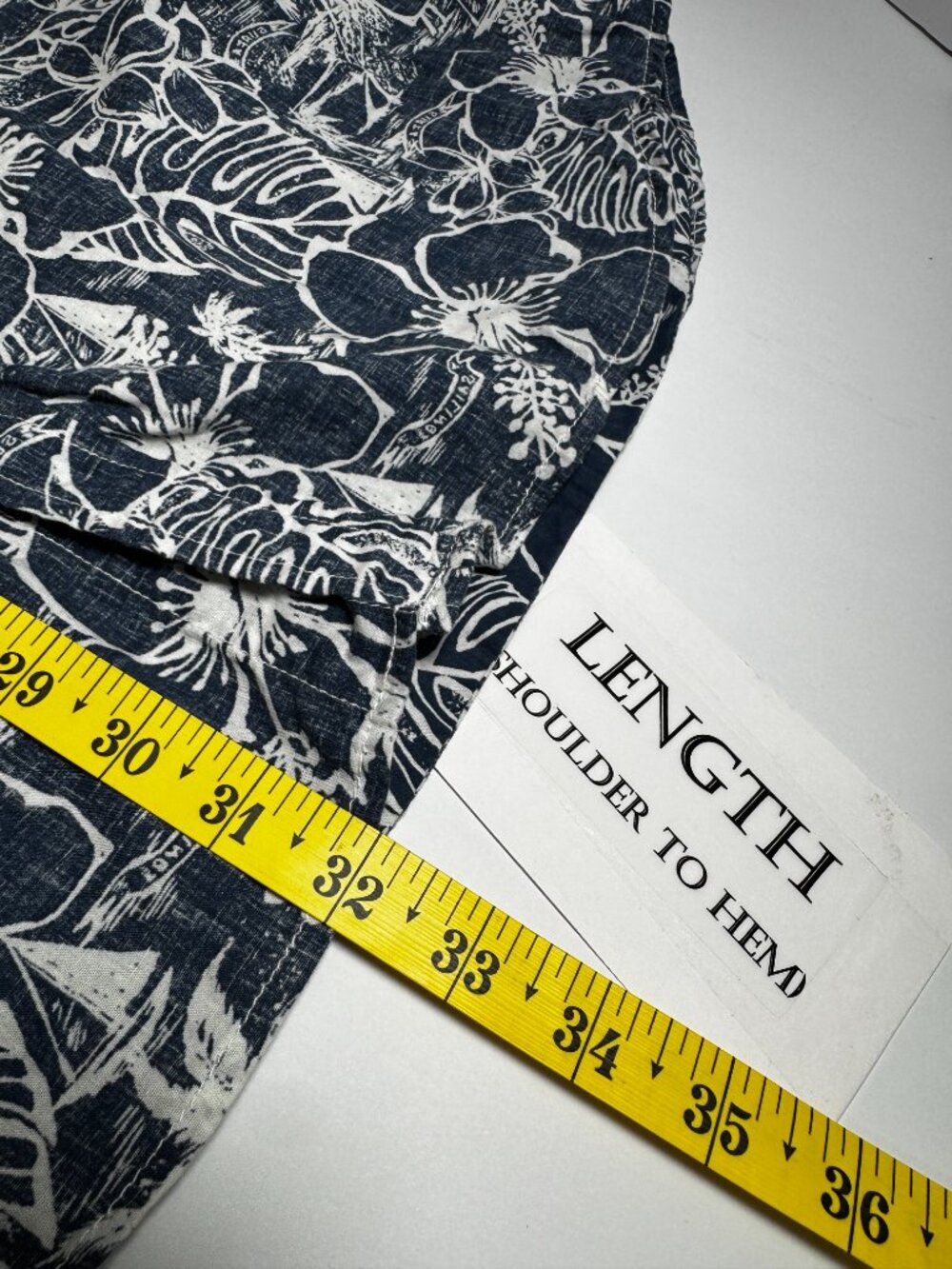 Retrofit Men's XXL Hawaiian Floral Tropical Button Up Shirt Blue White Cotton - Picture 8 of 11